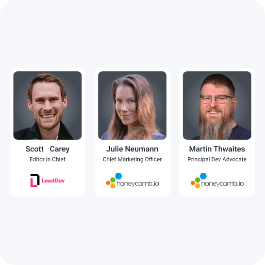 Photo of Scott Carey, Julie Neumann and Martin Thwaites