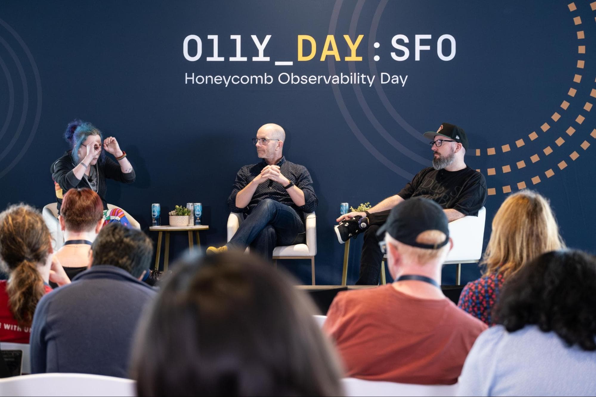 Charity, Austin, and Rob at Observability Day San Francisco