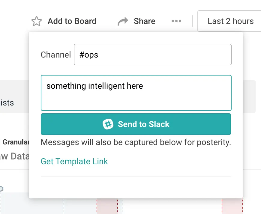 Share to Slack from within Honeycomb