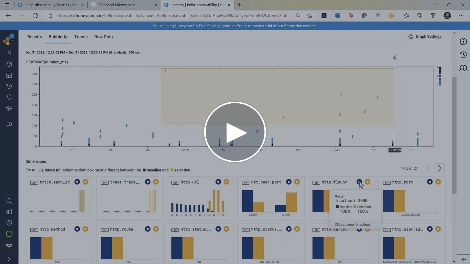 Intro to o11y Topic 10: Using BubbleUp to Find Distinguishing Factors in Honeycomb