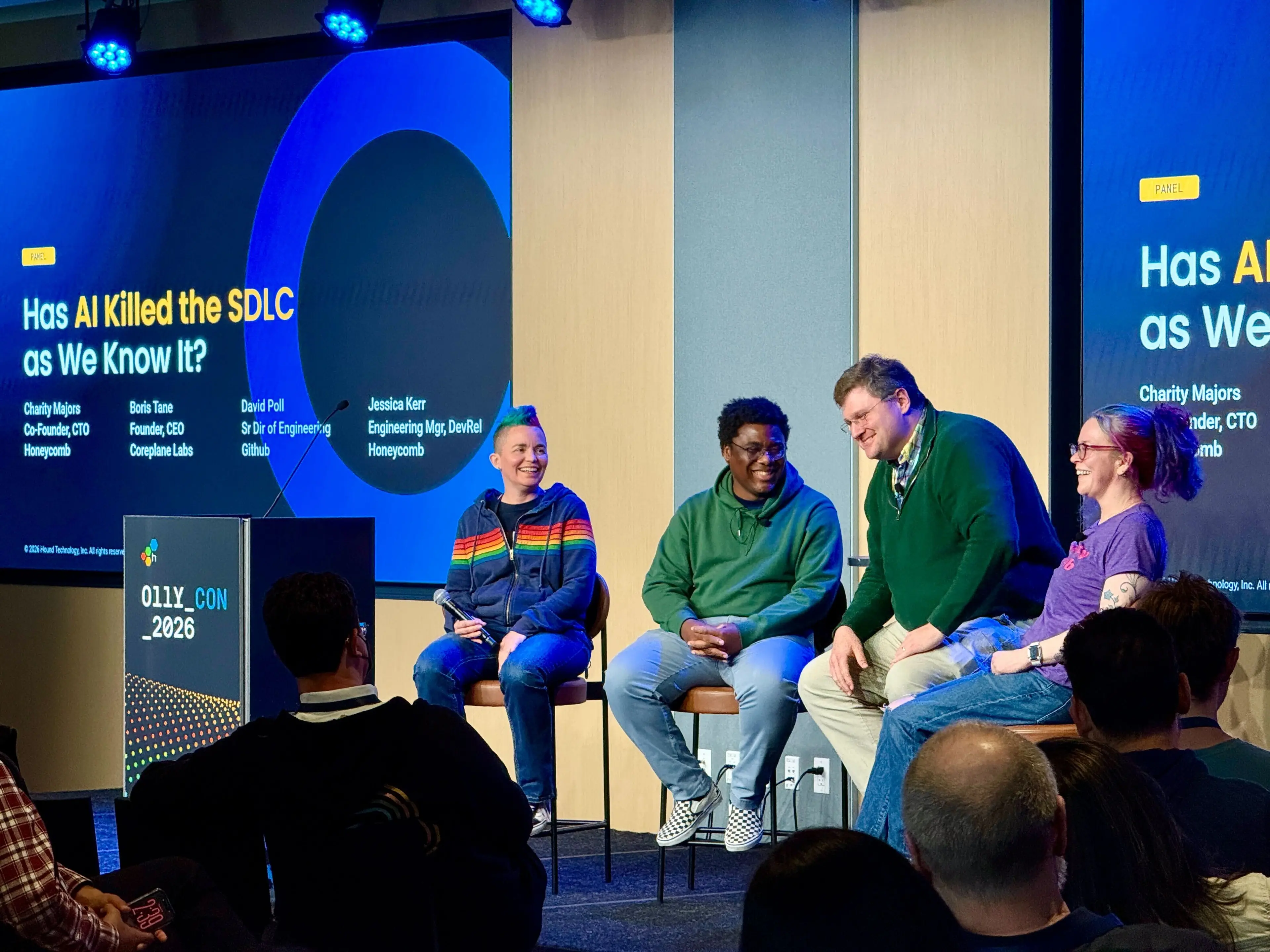 O11yCon Panel: Jessitron, Charity, Boris, David
