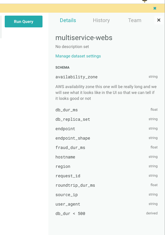 new sidebar dataset details