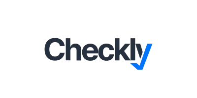 Checkly logo with a blue checkmark integrated into the letter 'l'.