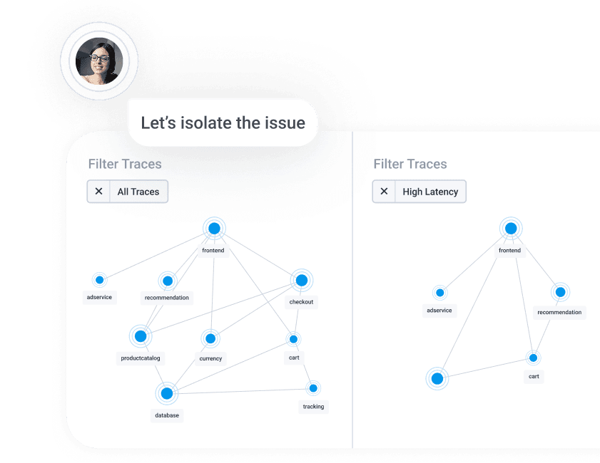 Filtering traces