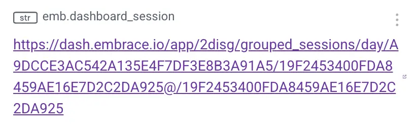 Grouped sessions