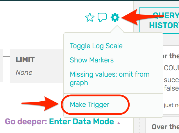 Make Trigger from the Gear menu