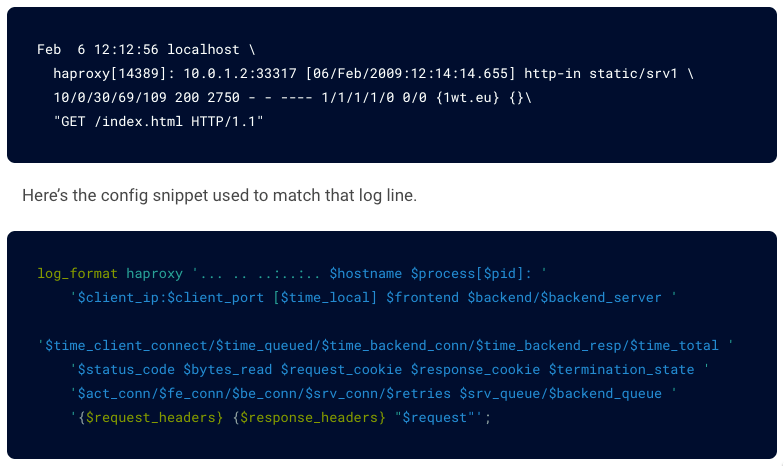 haproxy-log-config haproxy observability - log config