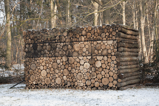 cabin made of logs