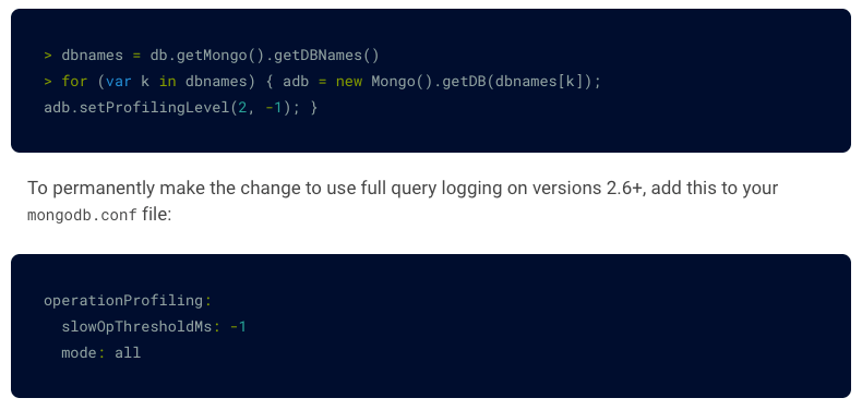 mongodb-log-config mongodb observability - log config