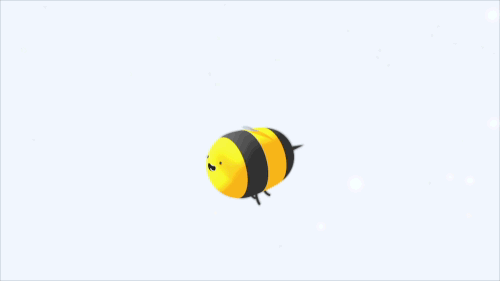 a soothing bee gif