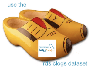 joke image of wooden clogs