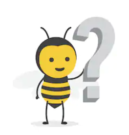 bee with a question mark