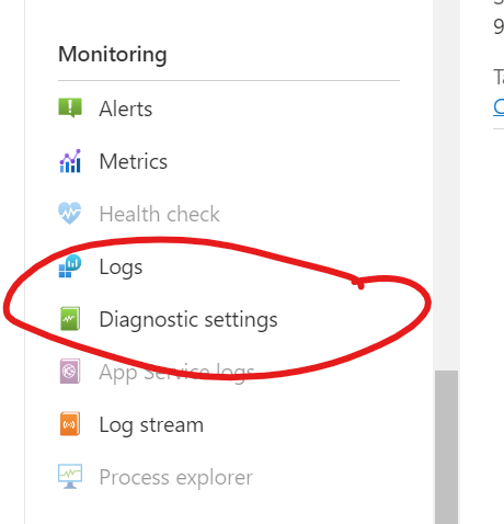 Diagnostic Settings