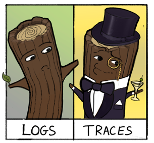 A trace is just a fancy log.