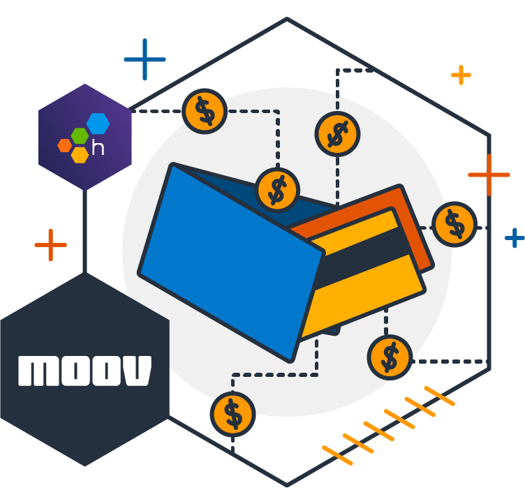 Moov Logo with Honeycomb Hex.