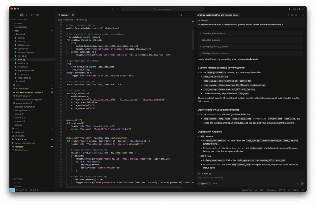 Honeycomb in your IDE.